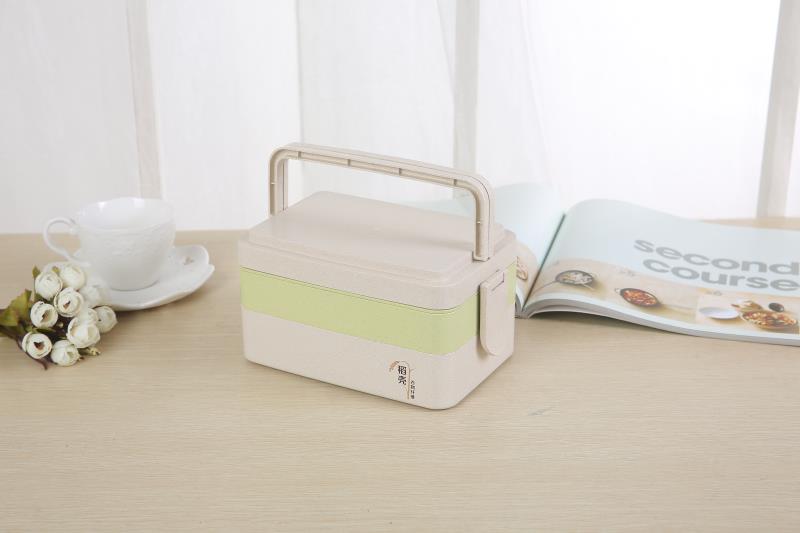 High Quality Wheat Straw Bento Box Rice Husk Lunch Box Wheat Fiber