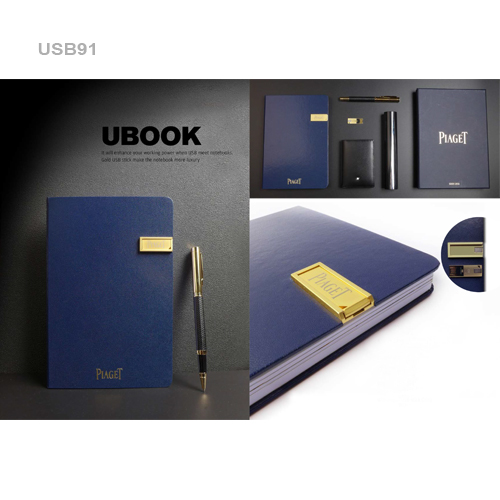 Notebook with USB Drive USB91