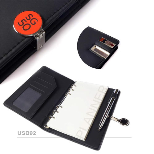 Notebook with USB Drive USB92